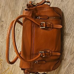 Designer Concealed Carry Tan Leather Handbag Brand New